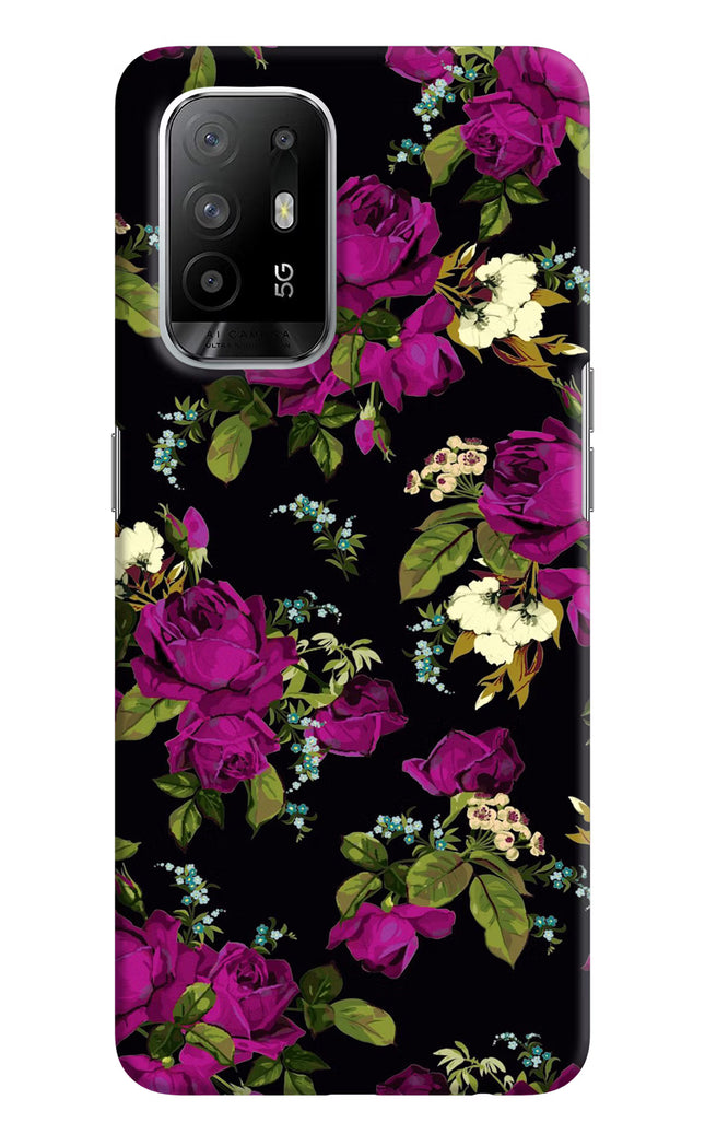 Flowers Oppo F19 Pro+ Hard Case Back Cover by Casekaro