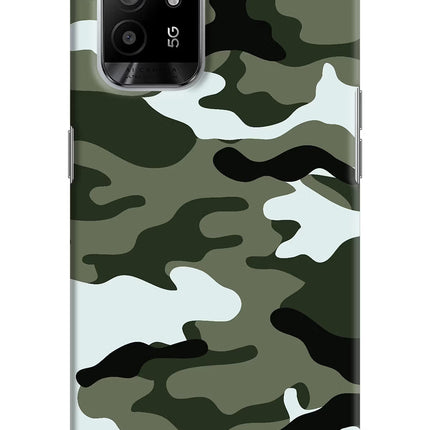 Camouflage Oppo F19 Pro+ Hard Case Back Cover by Casekaro
