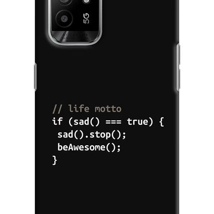 Life Motto Code Oppo F19 Pro+ Hard Case Back Cover by Casekaro