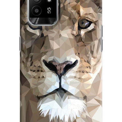 Lion Art Oppo F19 Pro+ Hard Case Back Cover by Casekaro