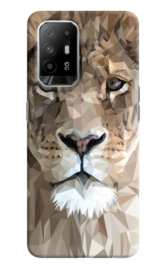 Lion Art Oppo F19 Pro+ Hard Case Back Cover by Casekaro