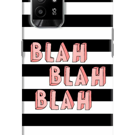 Blah Blah Blah Oppo F19 Pro+ Hard Case Back Cover by Casekaro