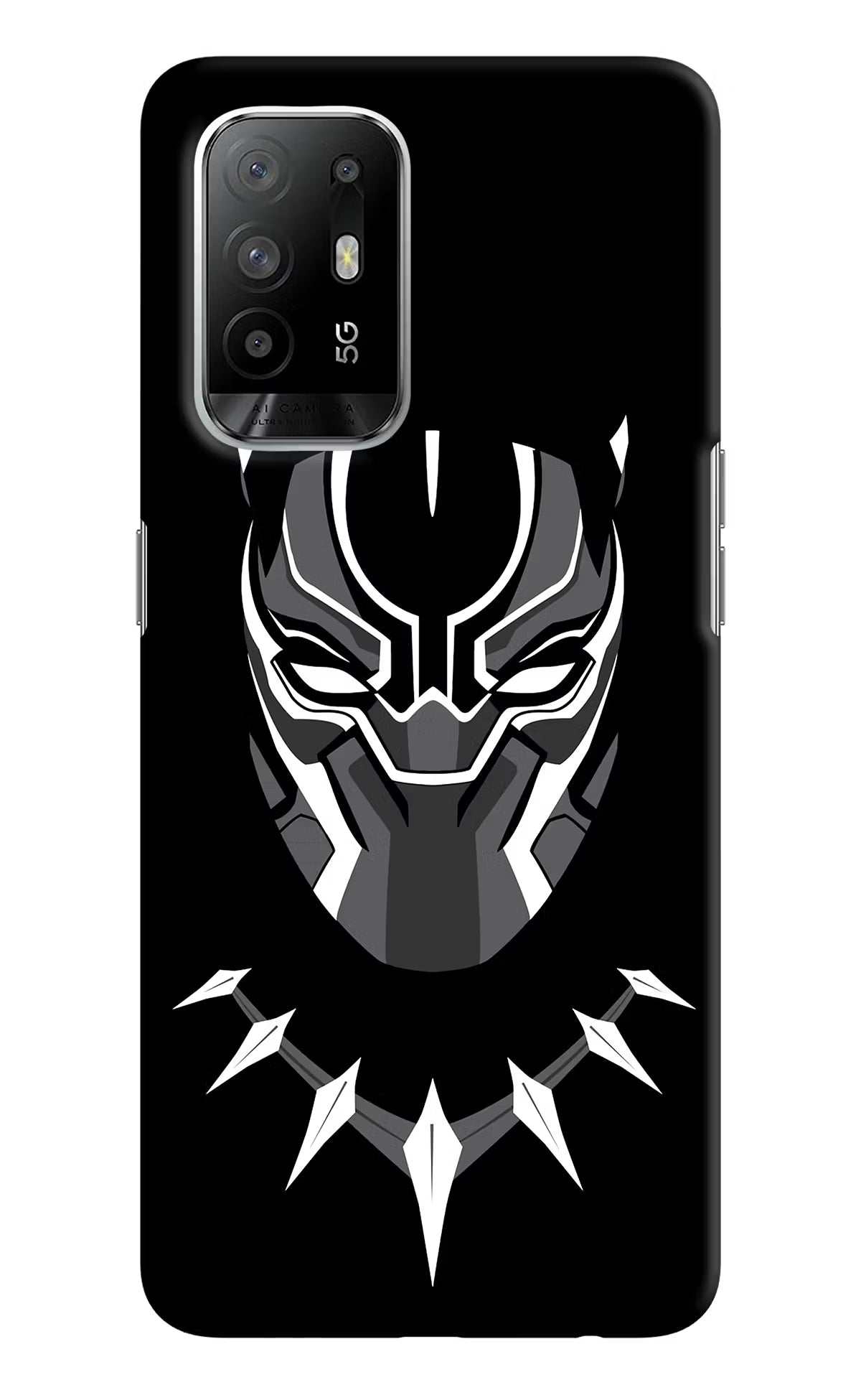 Black Panther Oppo F19 Pro+ Hard Case Back Cover by Casekaro
