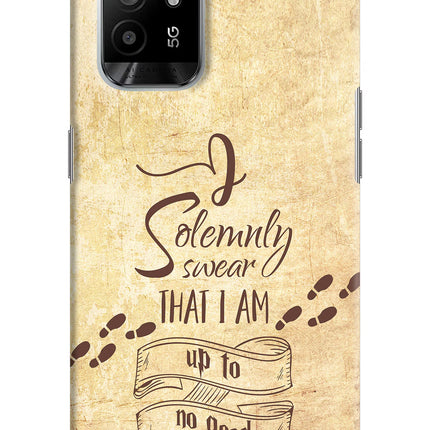 I Solemnly swear that i up to no good Oppo F19 Pro+ Hard Case Back Cover by Casekaro