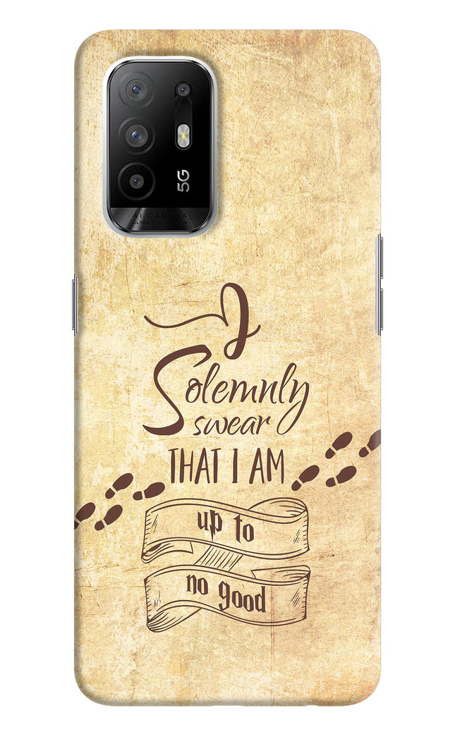 I Solemnly swear that i up to no good Oppo F19 Pro+ Hard Case Back Cover by Casekaro