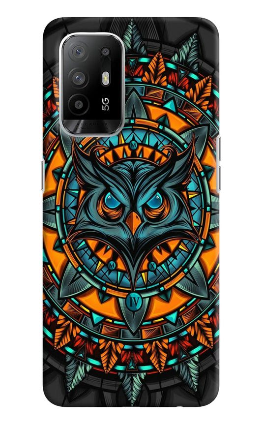 Angry Owl Art Oppo F19 Pro+ Hard Case Back Cover by Casekaro