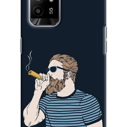 Smoking Oppo F19 Pro+ Hard Case Back Cover by Casekaro