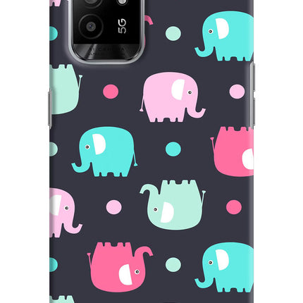 Elephants Oppo F19 Pro+ Hard Case Back Cover by Casekaro