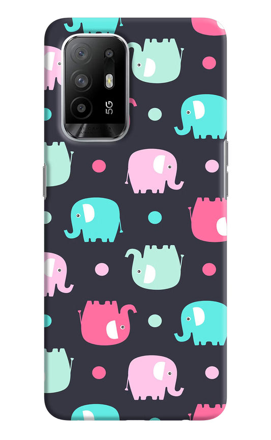 Elephants Oppo F19 Pro+ Hard Case Back Cover by Casekaro