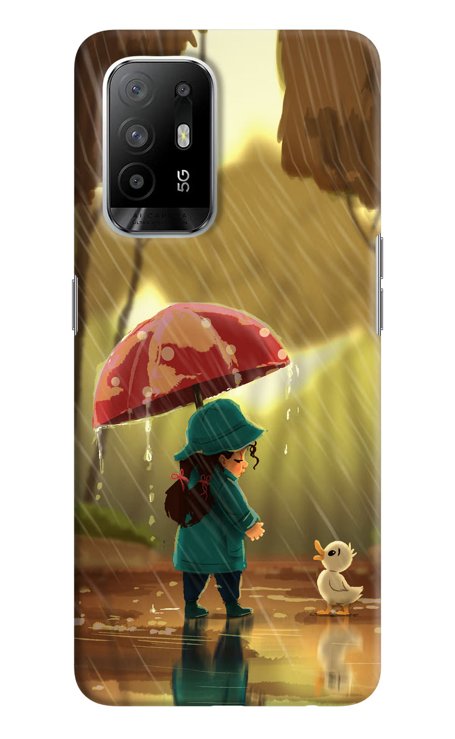 Rainy Day Oppo F19 Pro+ Back Cover, Hard case