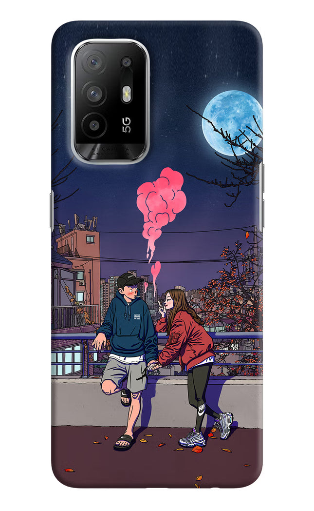 Chilling Couple Oppo F19 Pro+ Hard Case Back Cover by Casekaro