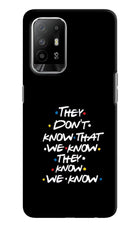 FRIENDS Dialogue Oppo F19 Pro+ Hard Case Back Cover by Casekaro