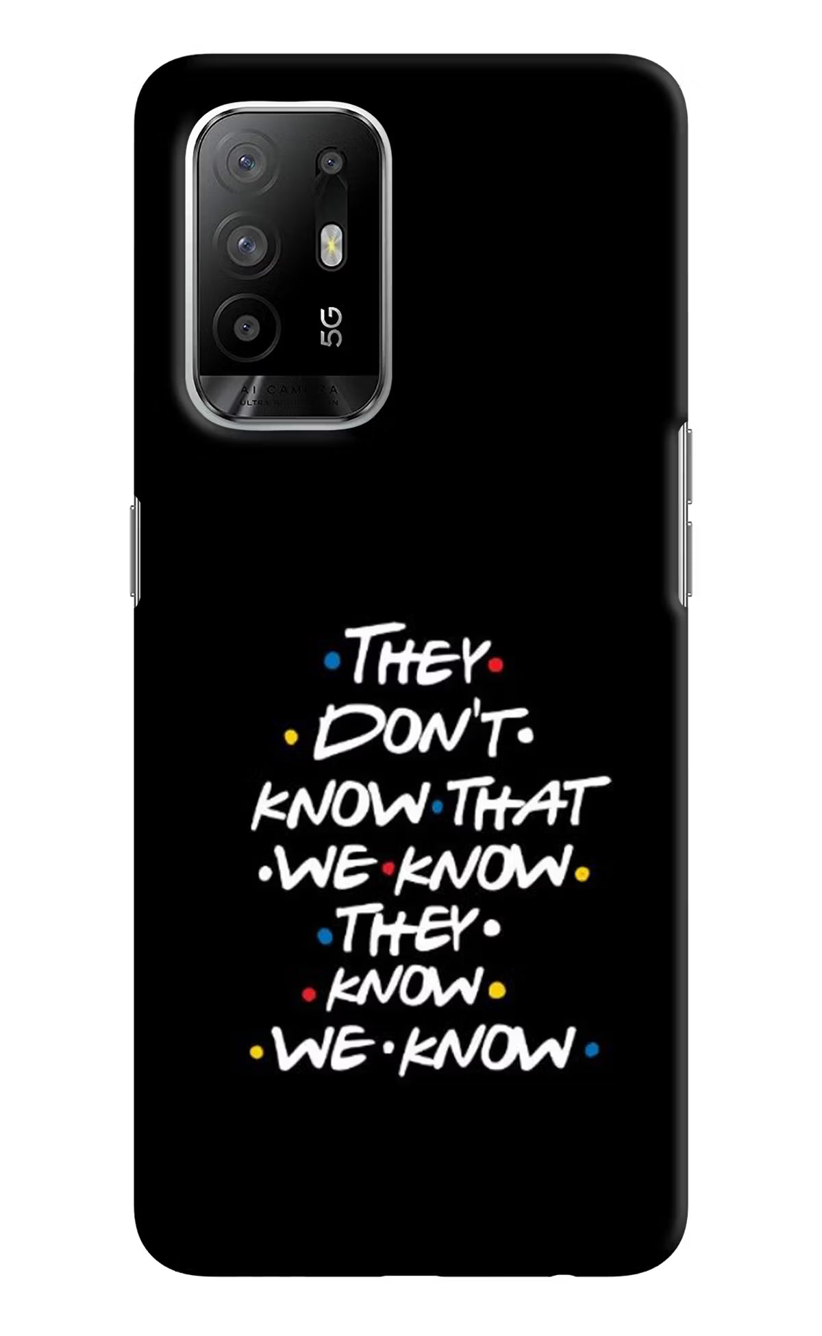FRIENDS Dialogue Oppo F19 Pro+ Hard Case Back Cover by Casekaro