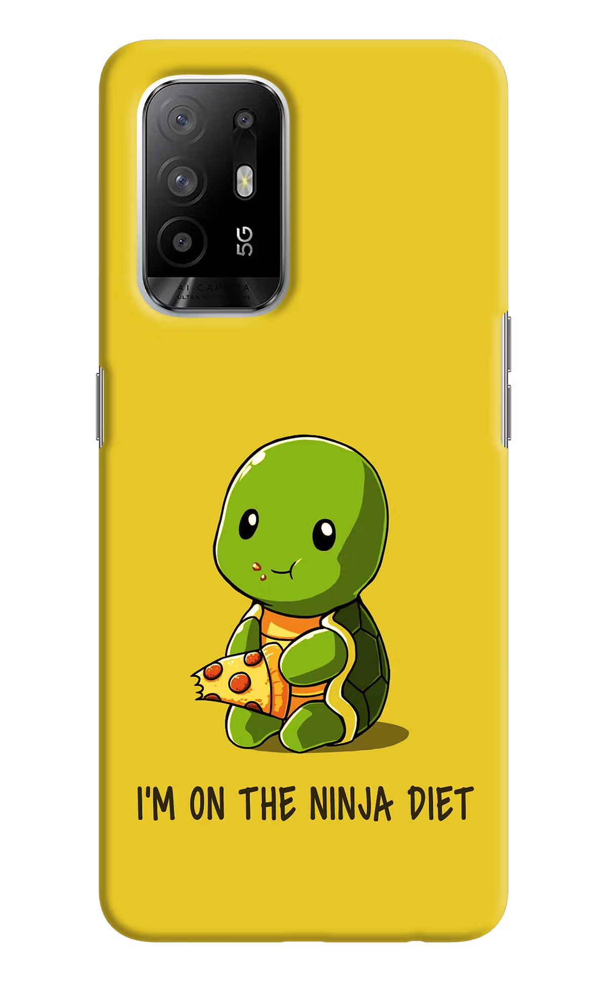 I'm on Ninja Diet Oppo F19 Pro+ Hard Case Back Cover by Casekaro