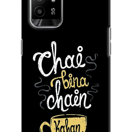 Chai Bina Chain Kaha Re Oppo F19 Pro+ Hard Case Back Cover by Casekaro