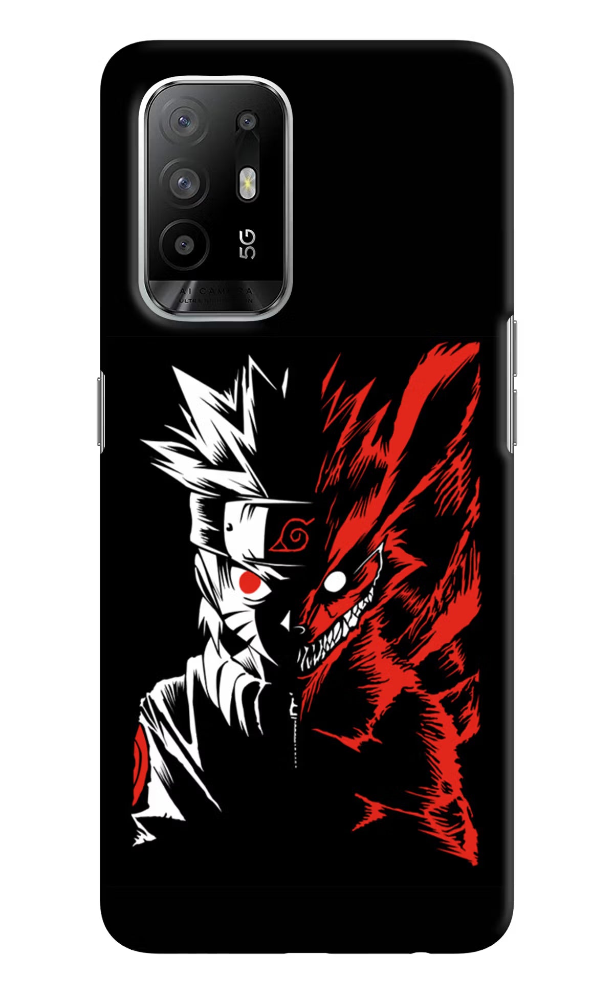 Naruto Two Face Oppo F19 Pro+ Hard Case Back Cover by Casekaro