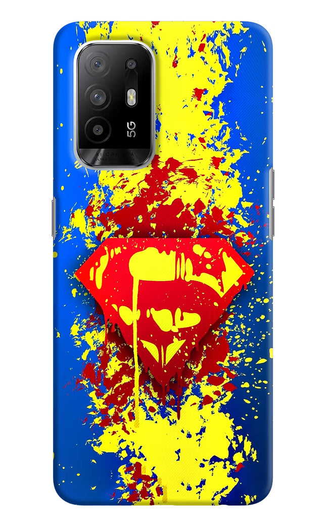 Superman logo Oppo F19 Pro+ Hard Case Back Cover by Casekaro