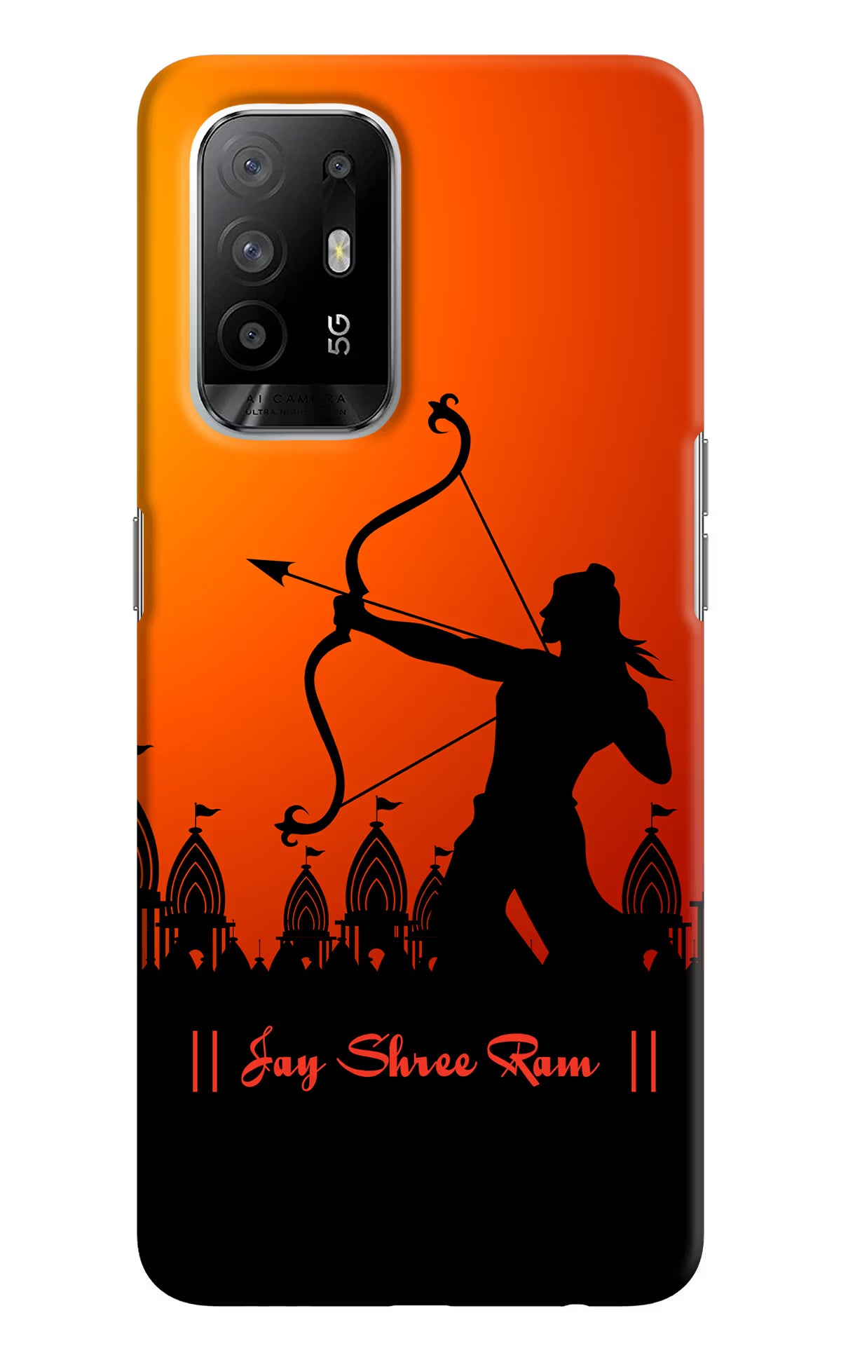 Lord Ram - 4 Oppo F19 Pro+ Hard Case Back Cover by Casekaro