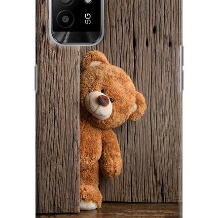 Teddy Wooden Oppo F19 Pro+ Hard Case Back Cover by Casekaro