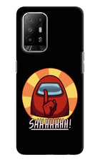 Among Us Shhh! Oppo F19 Pro+ Hard Case Back Cover by Casekaro