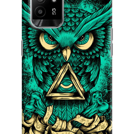 Green Owl Oppo F19 Pro+ Hard Case Back Cover by Casekaro