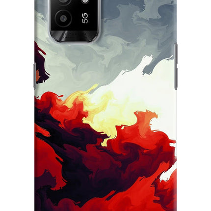 Fire Cloud Oppo F19 Pro+ Hard Case Back Cover by Casekaro