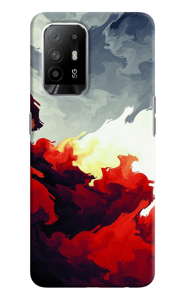 Fire Cloud Oppo F19 Pro+ Hard Case Back Cover by Casekaro