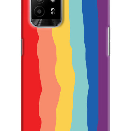 Rainbow Oppo F19 Pro+ Hard Case Back Cover by Casekaro