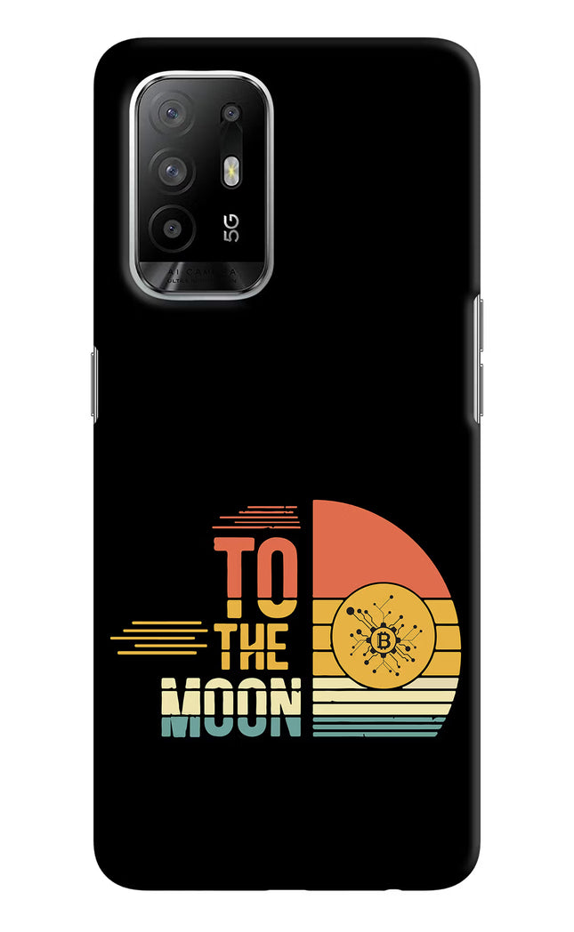 To the Moon Oppo F19 Pro+ Hard Case Back Cover by Casekaro