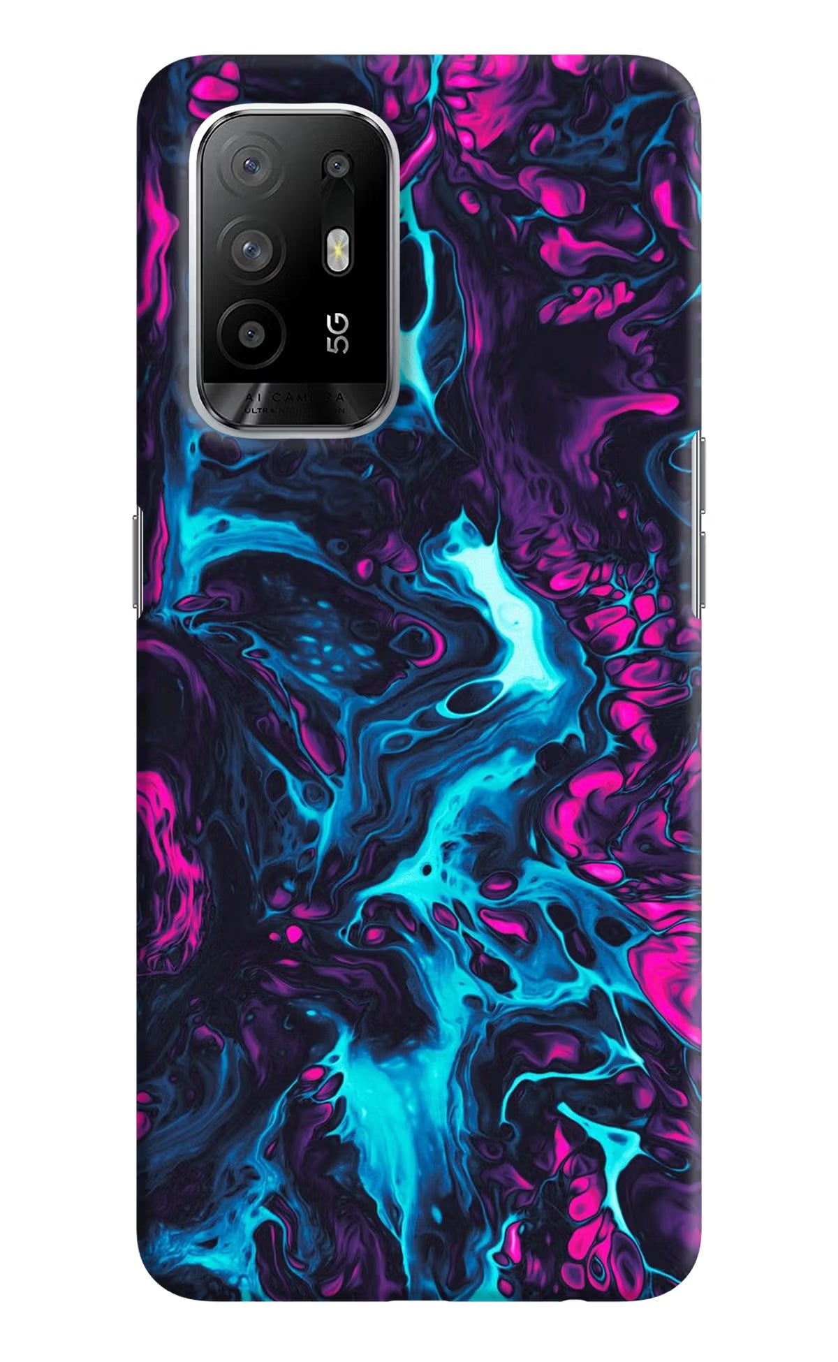 Abstract Oppo F19 Pro+ Hard Case Back Cover by Casekaro