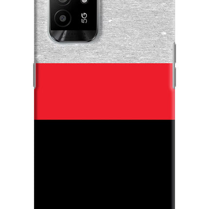 Tri Color Pattern Oppo F19 Pro+ Hard Case Back Cover by Casekaro