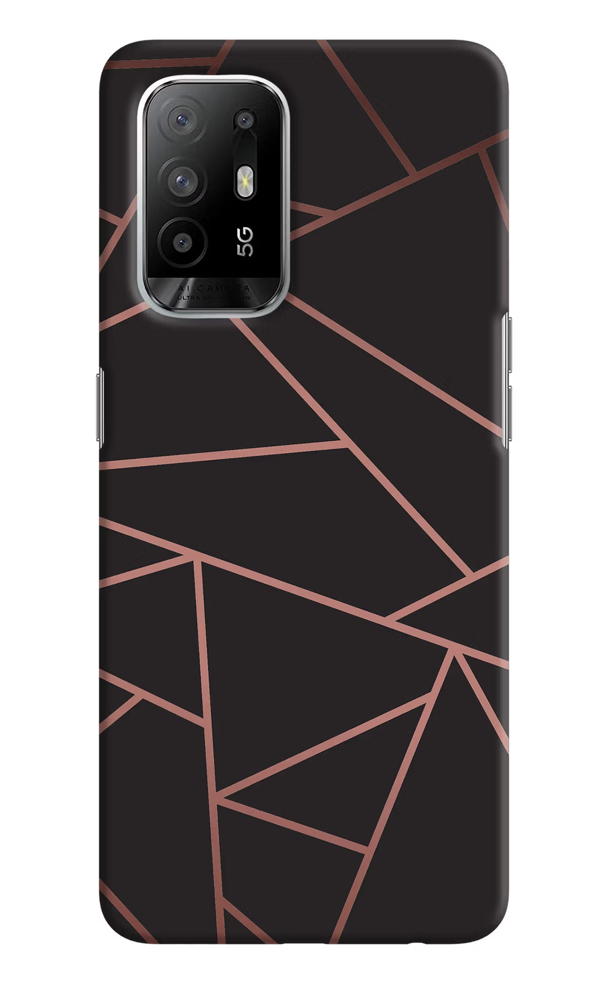 Geometric Pattern Oppo F19 Pro+ Hard Case Back Cover by Casekaro