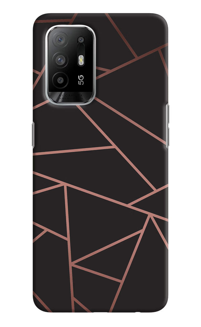 Geometric Pattern Oppo F19 Pro+ Hard Case Back Cover by Casekaro