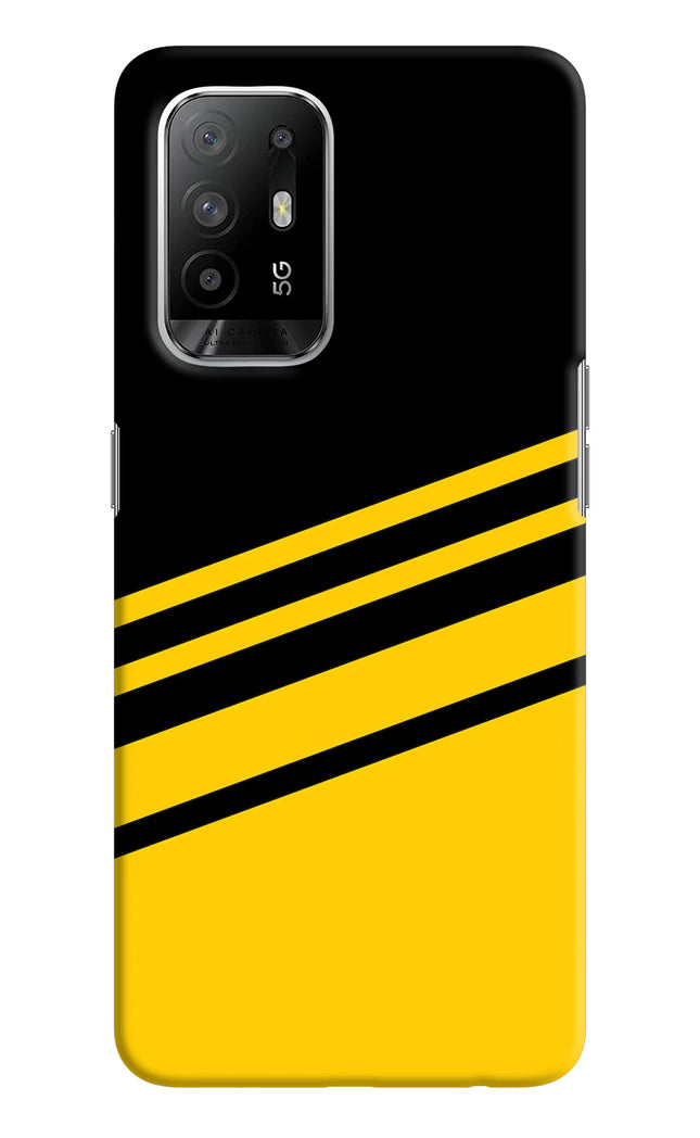 Yellow Shades Oppo F19 Pro+ Hard Case Back Cover by Casekaro