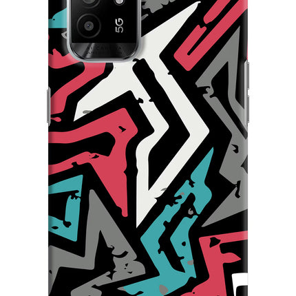 Geometric Graffiti Oppo F19 Pro+ Hard Case Back Cover by Casekaro