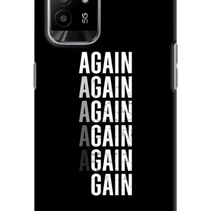 Again Again Gain Oppo F19 Pro+ Hard Case Back Cover by Casekaro