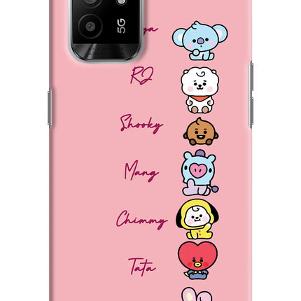 BTS names Oppo F19 Pro+ Hard Case Back Cover by Casekaro