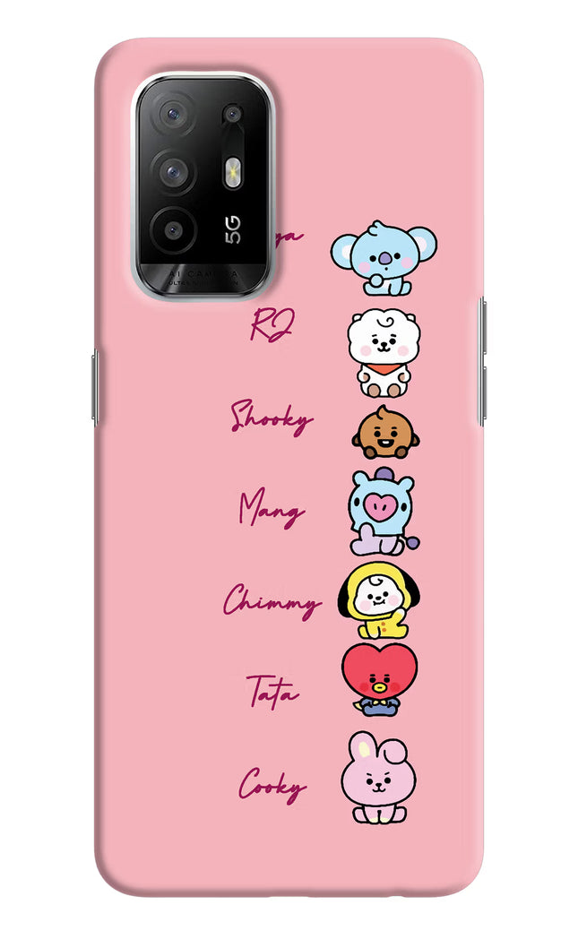 BTS names Oppo F19 Pro+ Hard Case Back Cover by Casekaro