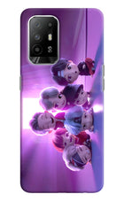 BTS Chibi Oppo F19 Pro+ Hard Case Back Cover by Casekaro
