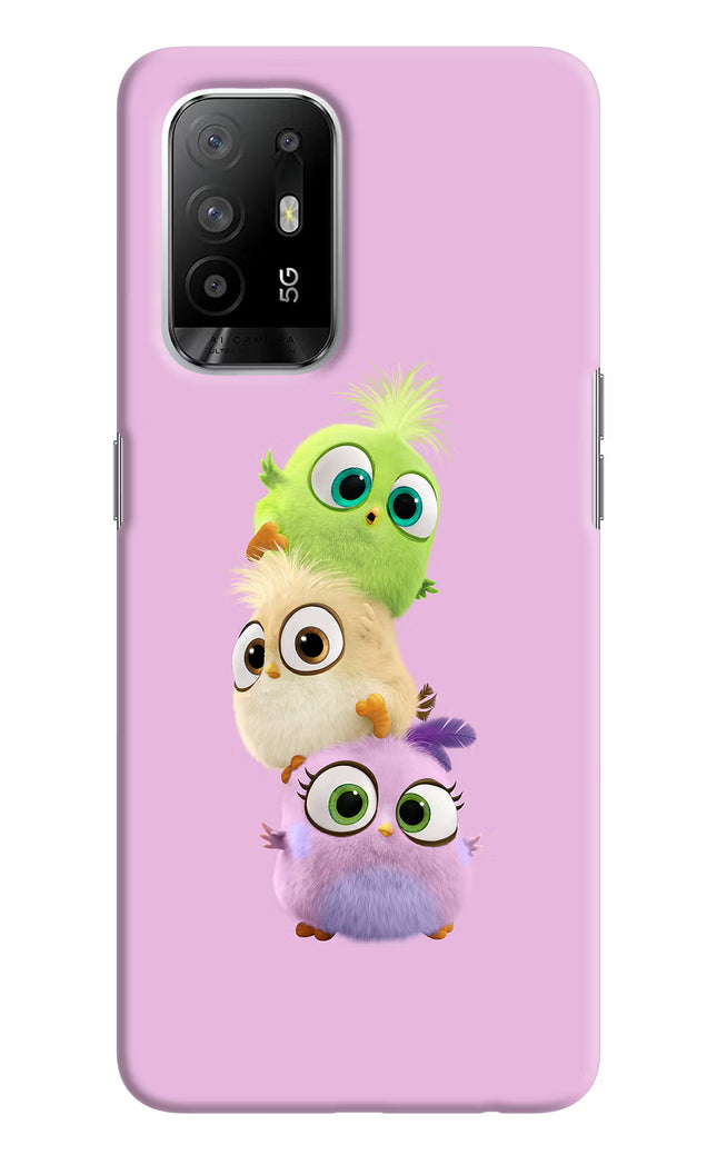 Cute Little Birds Oppo F19 Pro+ Hard Case Back Cover by Casekaro