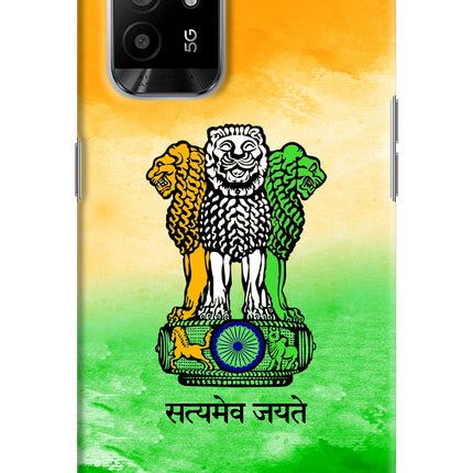 Satyamev Jayate Flag Oppo F19 Pro+ Hard Case Back Cover by Casekaro