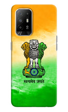 Satyamev Jayate Flag Oppo F19 Pro+ Hard Case Back Cover by Casekaro
