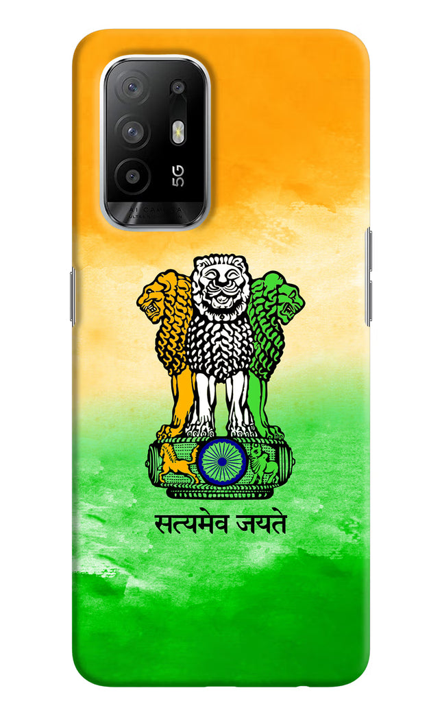 Satyamev Jayate Flag Oppo F19 Pro+ Hard Case Back Cover by Casekaro