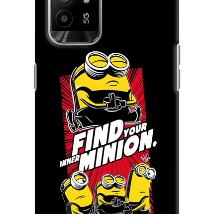 Find your inner Minion Oppo F19 Pro+ Hard Case Back Cover by Casekaro