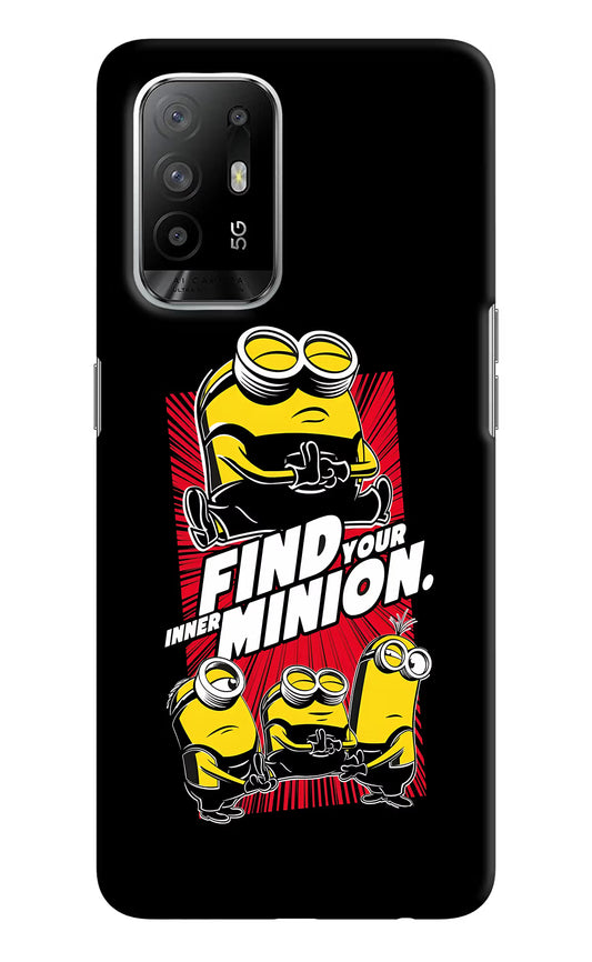 Find your inner Minion Oppo F19 Pro+ Hard Case Back Cover by Casekaro