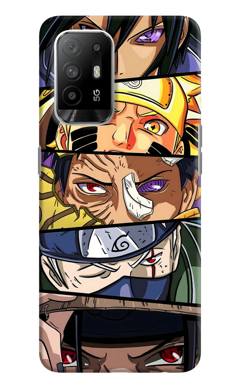Naruto Character Oppo F19 Pro+ Back Cover