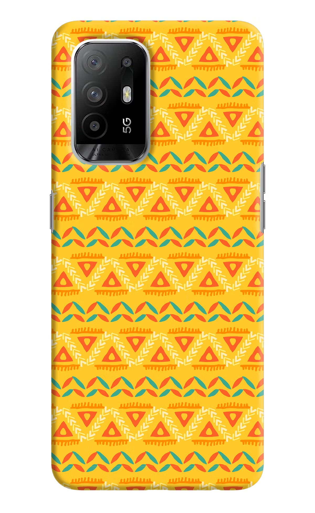Tribal Pattern Oppo F19 Pro+ Hard Case Back Cover by Casekaro
