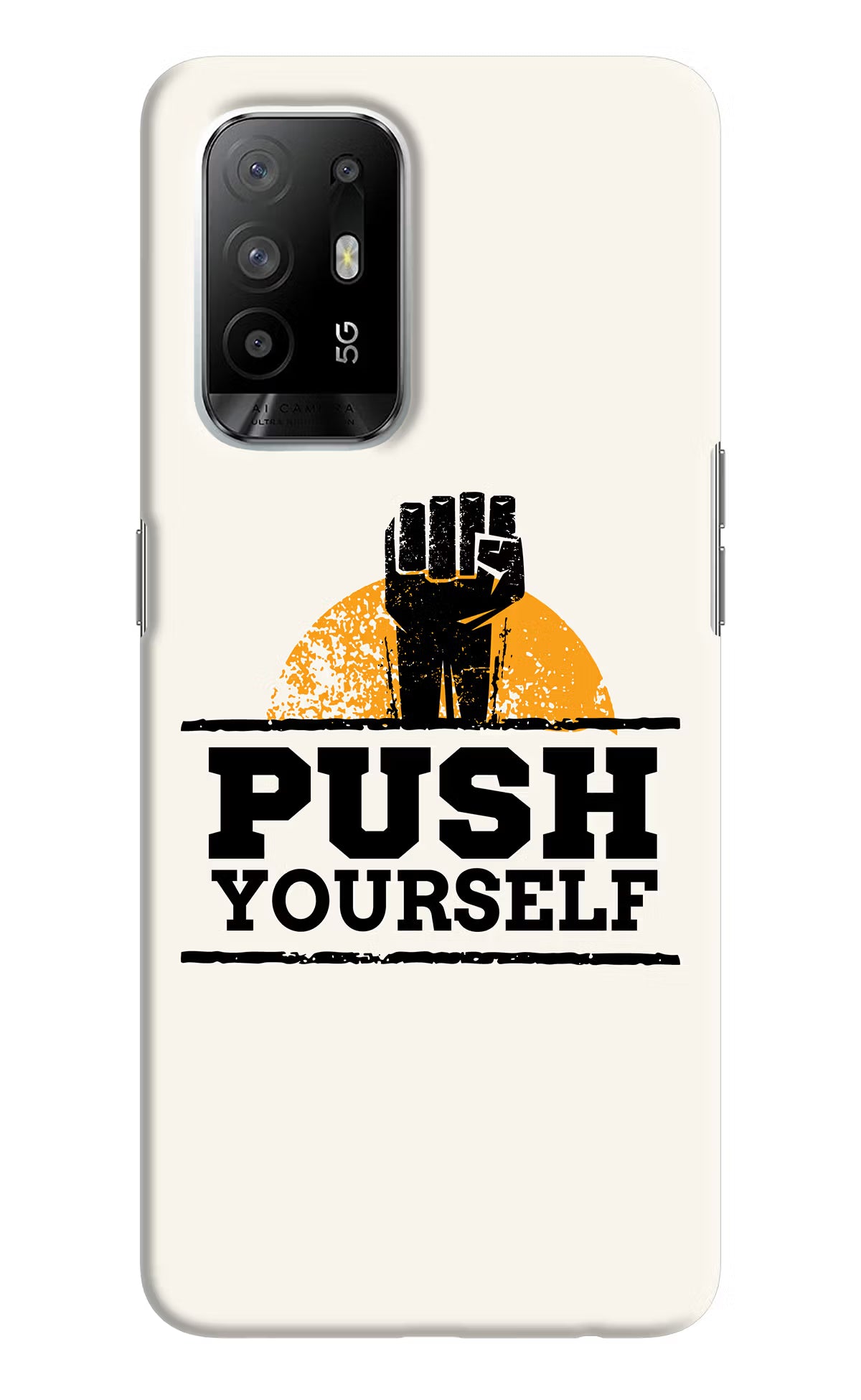 Push Yourself Oppo F19 Pro+ Hard Case Back Cover by Casekaro