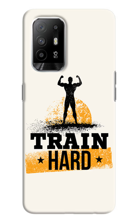 Train Hard Oppo F19 Pro+ Hard Case Back Cover by Casekaro