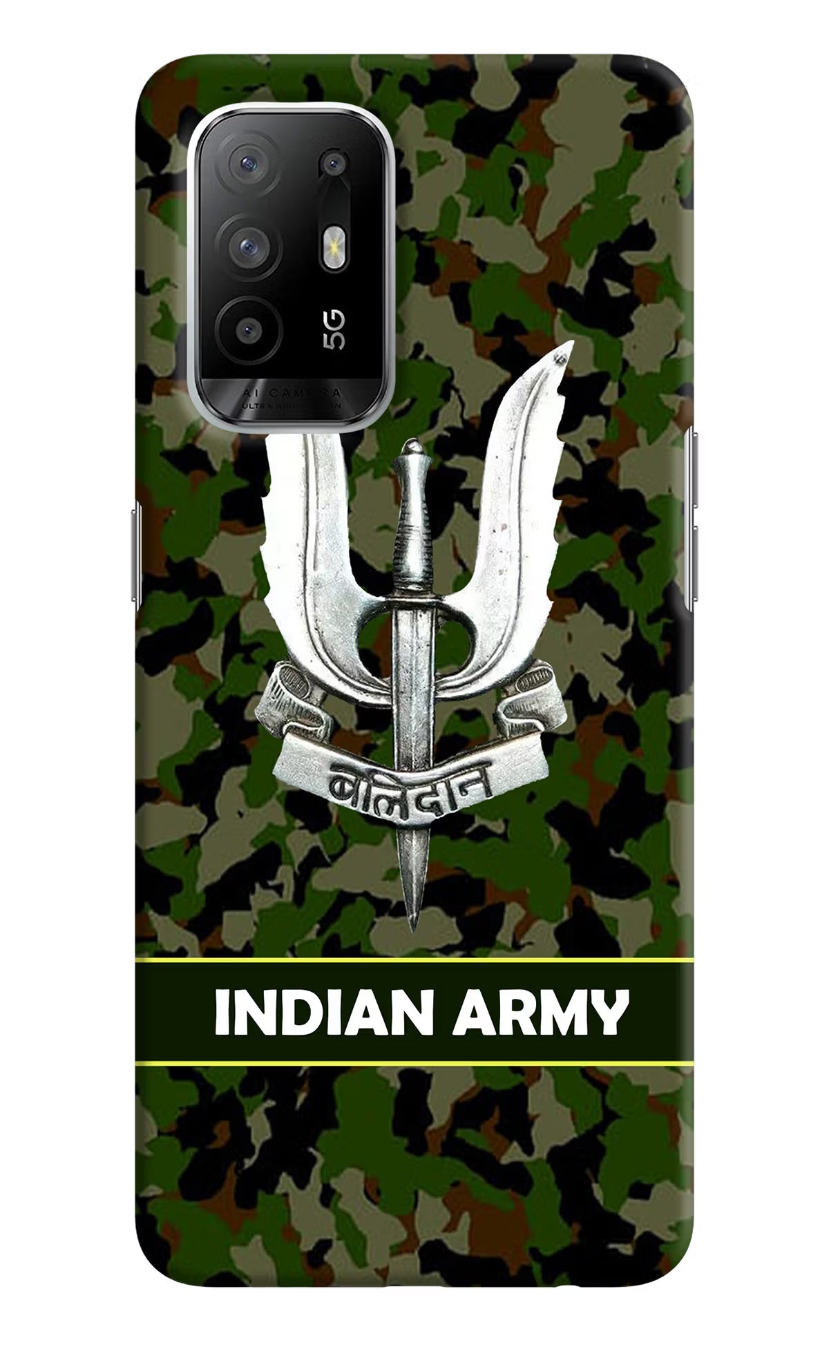 Balidan Indian Logo Oppo F19 Pro+ Hard Case Back Cover by Casekaro